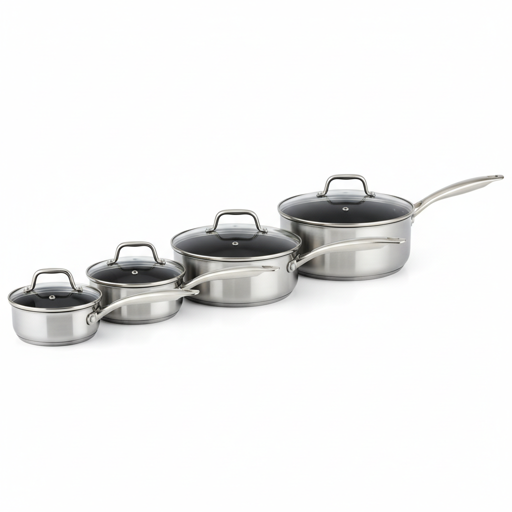 Ensemble de casseroles antiadhésives - vue d'ensemble