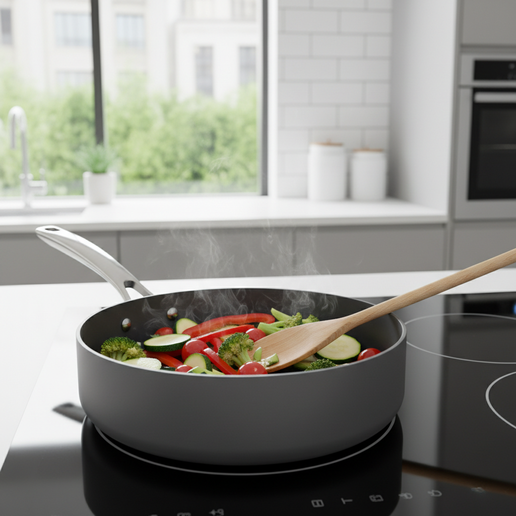 Casserole sur plaque à induction